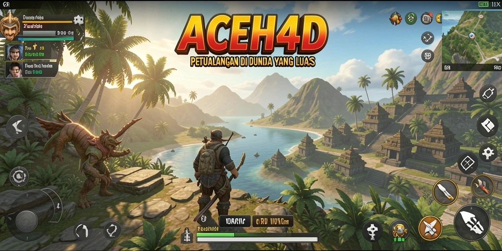Screenshot ACEH4D menampilkan dunia terbuka yang luas dan indah.