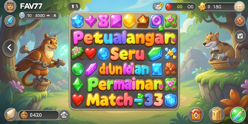 Tampilan gameplay seru dari FAV77 dalam kategori Match-3.