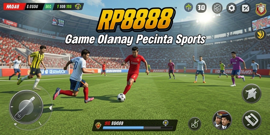 Tampilan gameplay RP8888 yang menakjubkan dan penuh aksi olahraga.
