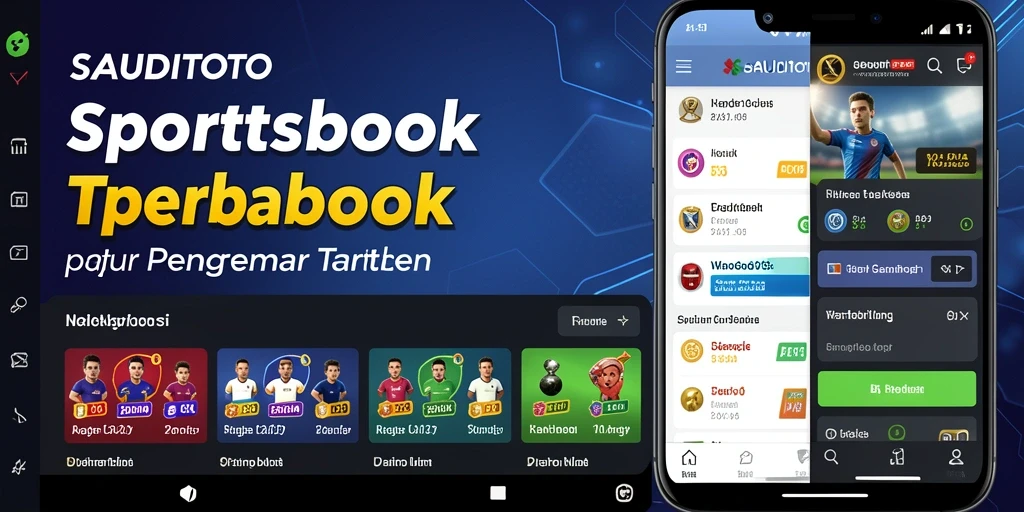 Tampilan utama SAUDITOTO menampilkan berbagai pilihan taruhan olahraga.